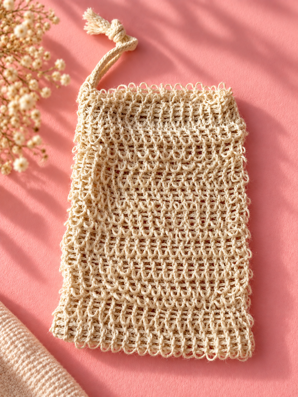 Bolsita de Sisal para Jabón Artesanal.