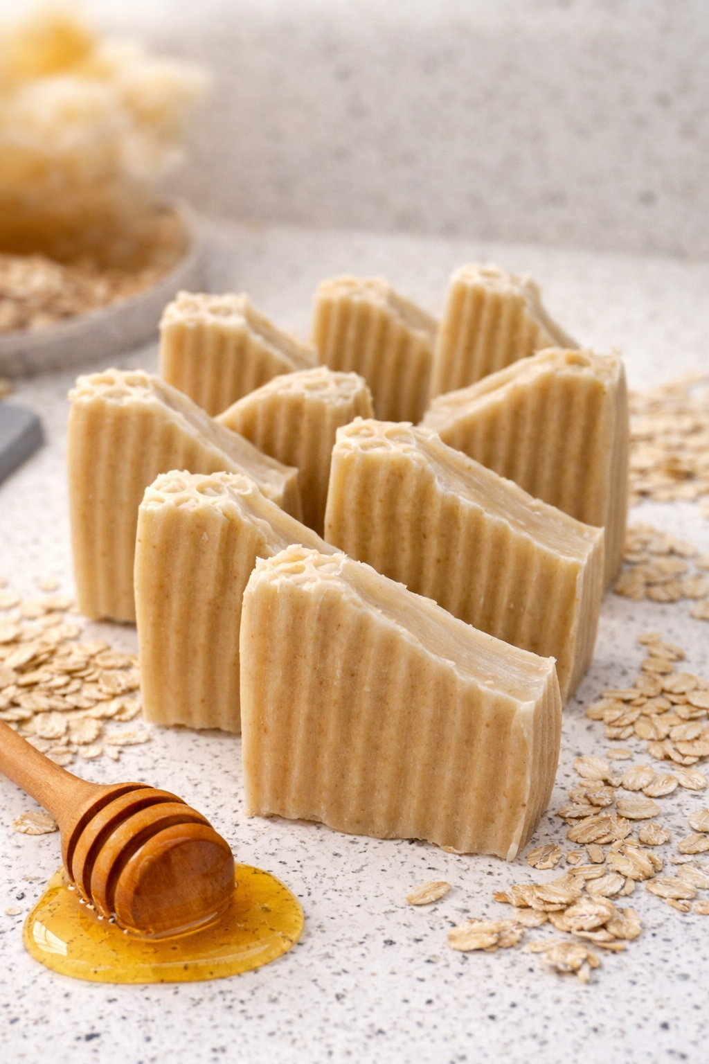 Jabón Artesanal de Avena y Miel – Piel Suave e Hidratada